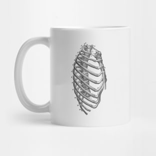 Rib Cage Diagram - Vintage Anatomy Mug